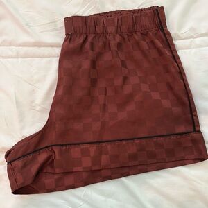 Victoria Secret Checkered Silky PJ Boxers